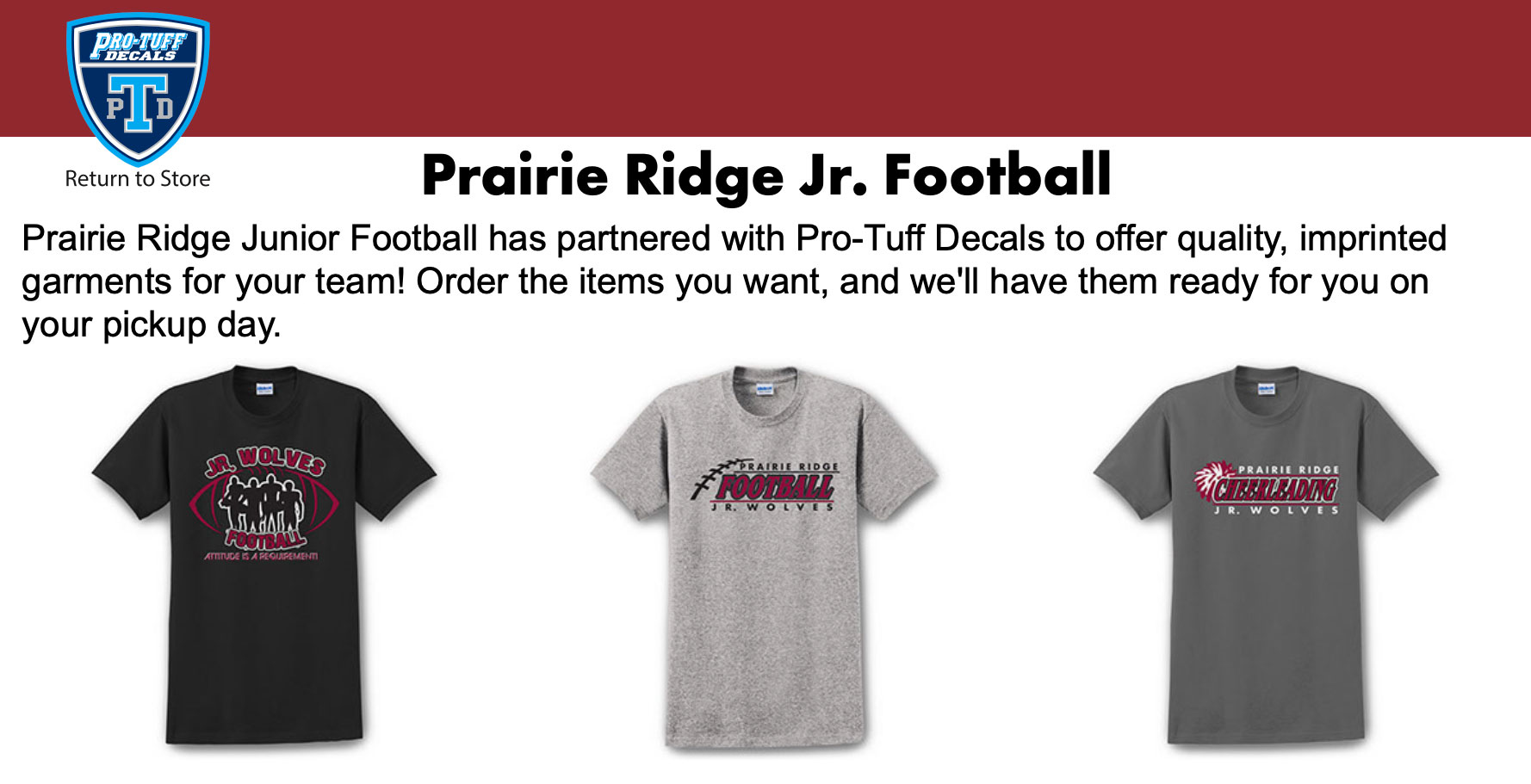 Prairie Ridge Jr. Football