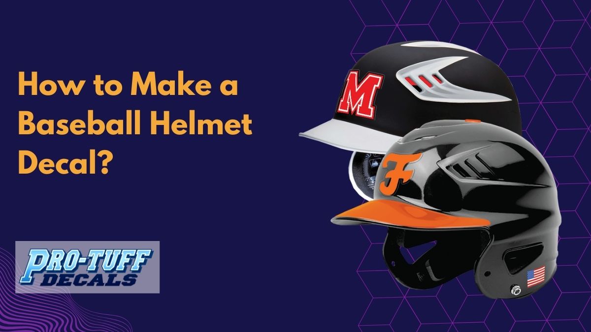 How to Make a Baseball Helmet Decal?