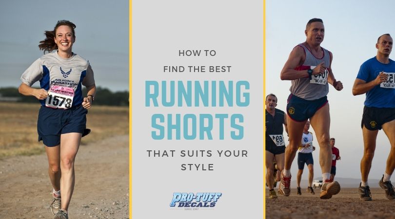 Men and women running in shorts