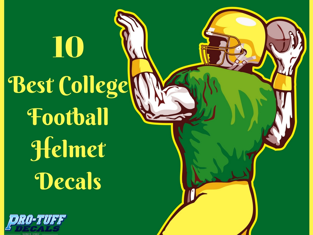 10 Best College Football Helmet Decals
