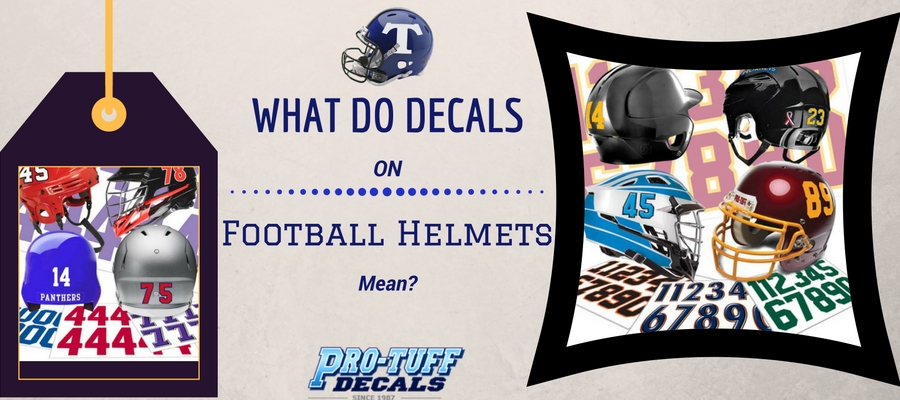 What do Decals on Football Helmets Mean