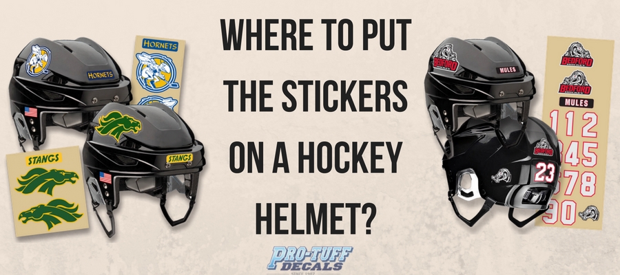 Where to Put the Stickers On A Hockey Helmet?