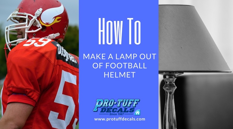 How to Make a Lamp out of a Football Helmet
