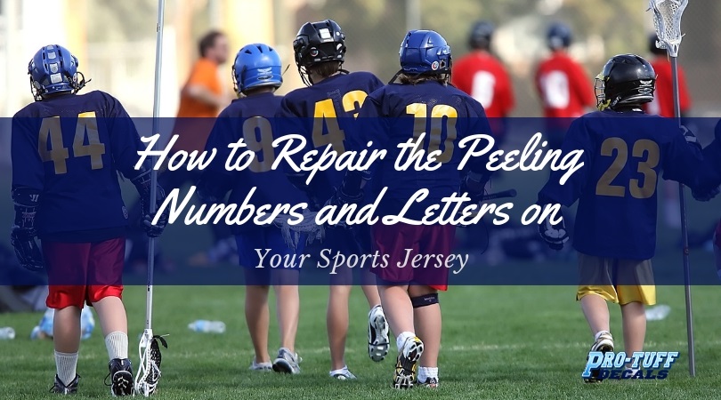 Repair the Peeling Numbers and Letters on Your Sports Jersey