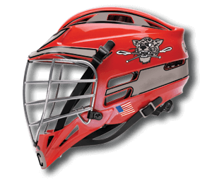 Wall Decal Lacrosse Helmet Personalized Custom Name Sport Player M1632 