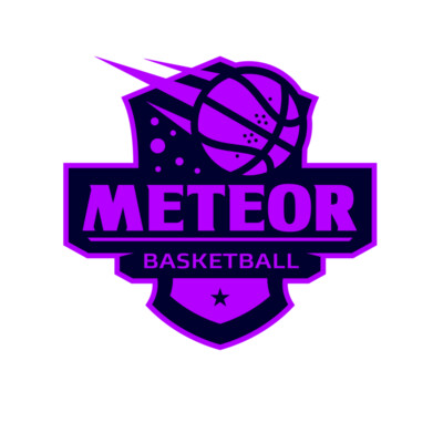 Meteor Basketball logo template Thumbnail