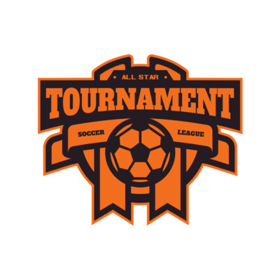 Tournament Soccer league logo template Thumbnail