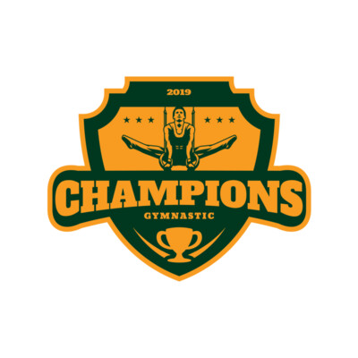 Champions Gymnastic logo template Thumbnail