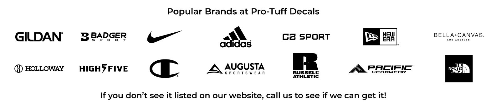 brand logos we offer