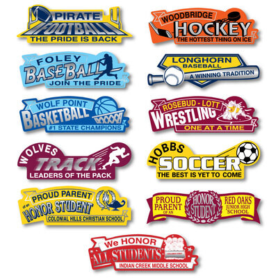 Chrome Polyester Die-Cut Decals Thumbnail