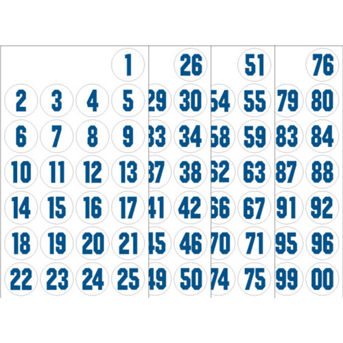 Football Helmet Numbers Thumbnail