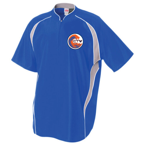 A4 Adult 1/4 Zip Batting Jacket Thumbnail