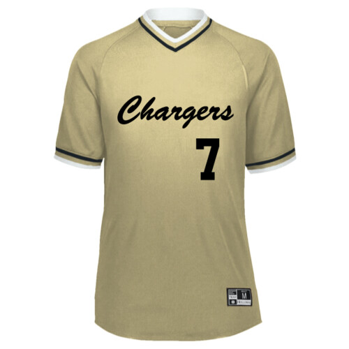 Holloway Retro V-Neck Baseball Jersey Thumbnail