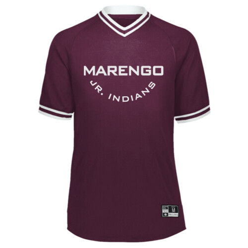 Holloway Youth Retro V-Neck Baseball Jersey Thumbnail