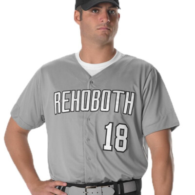 Full Button Lightweight Baseball Jersey Thumbnail
