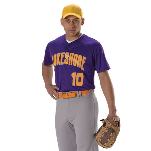 Alleson Youth Full Button Lightweight Baseball Jersey Thumbnail