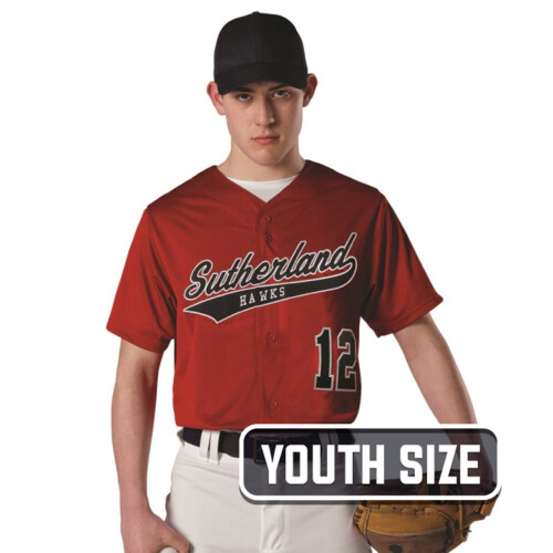 Alleson Youth Dura Light Mesh Baseball Jersey Thumbnail