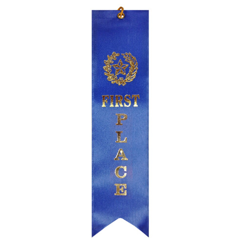 First Place Premium Event Ribbon with Card & String Thumbnail