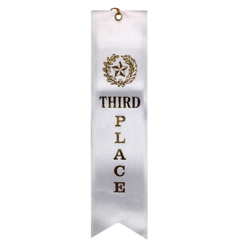 Third Place Premium Event Ribbons with Card & String Thumbnail