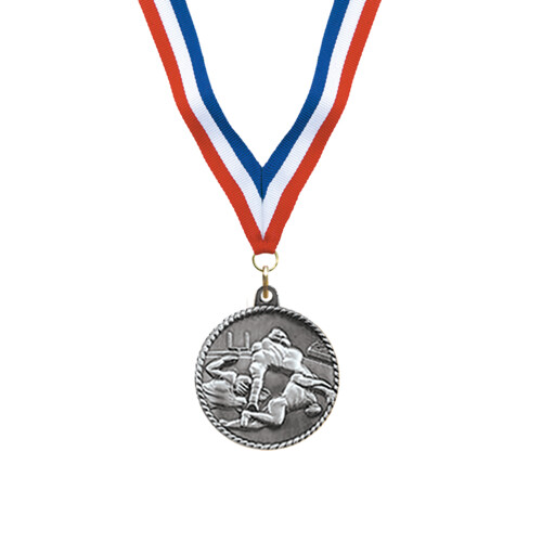 Silver Football Award Medal Thumbnail