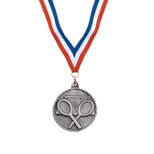 Silver Tennis Award Medal Thumbnail