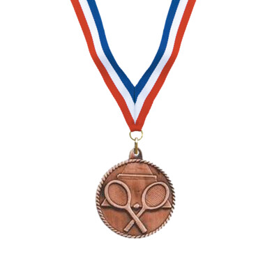 Bronze Tennis Award Medal Thumbnail