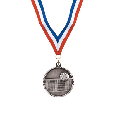 Silver Volleyball Award Medal Thumbnail