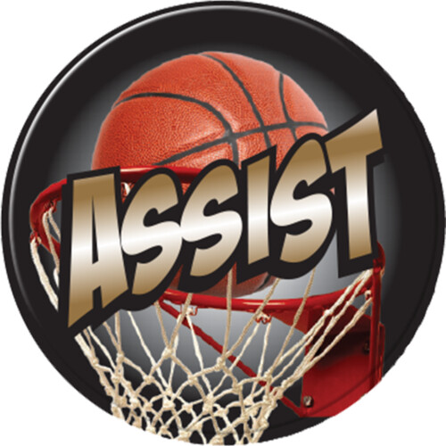 Full Color Basketball Assist Thumbnail