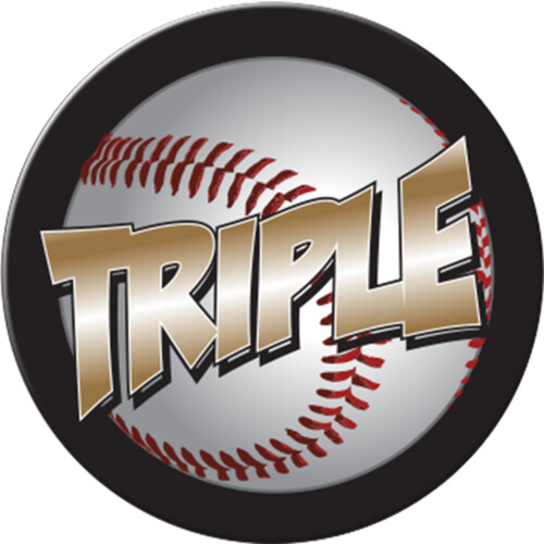 Full Color Baseball Triple Thumbnail