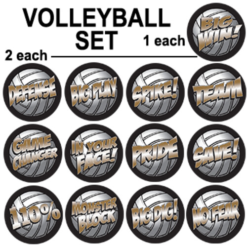 Full Color Volleyball Set Thumbnail