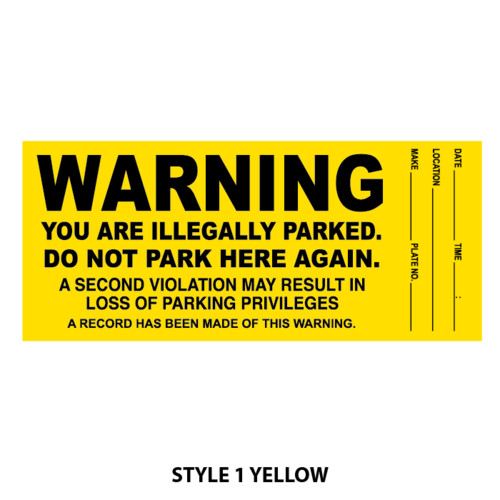 Yellow Warning Labels Thumbnail