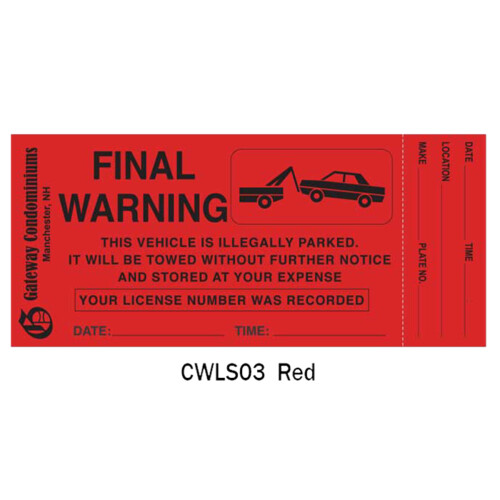 CUSTOM Red Warning Labels Thumbnail