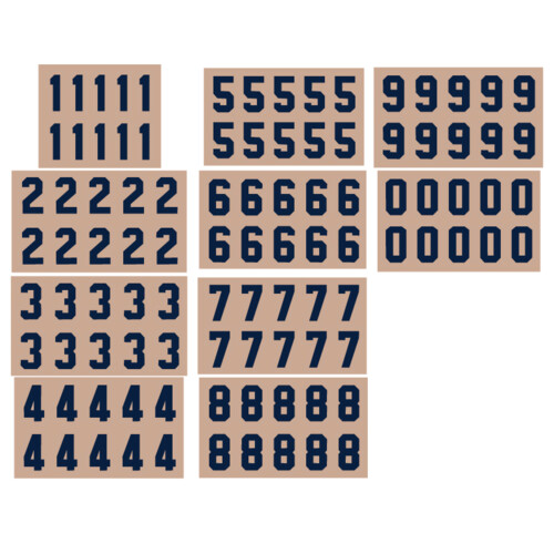 1 Color Single Digit Die-Cut Number Thumbnail