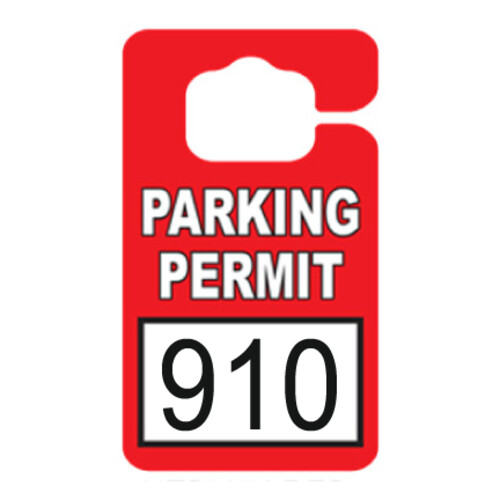 Stock Hang Tag Numbered Permits Thumbnail