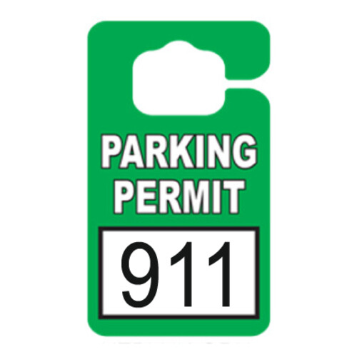 Stock Hang Tag Numbered Permits Thumbnail