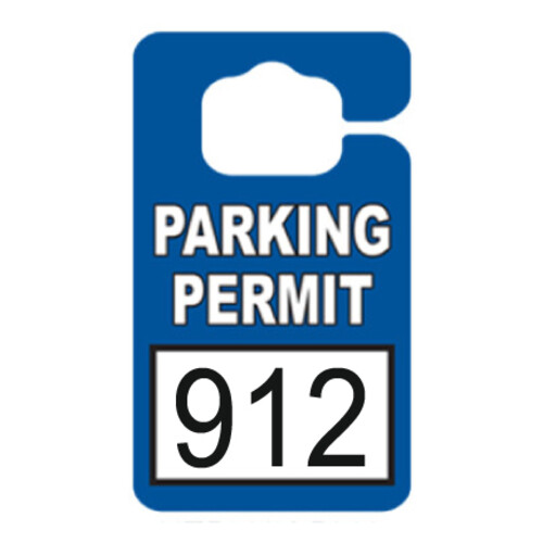 Stock Hang Tag Numbered Permits Thumbnail