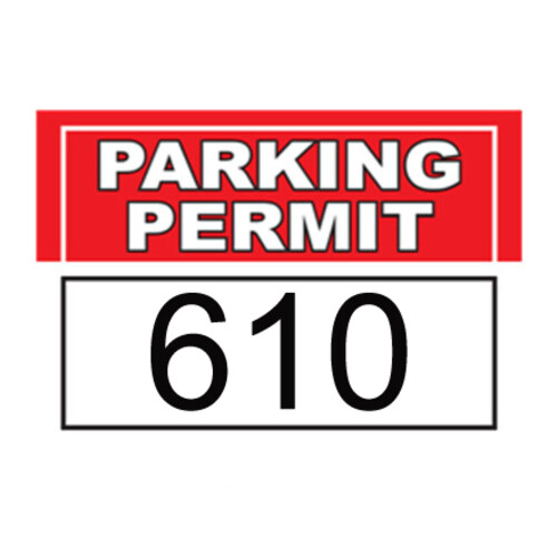 Stock Bumper/Outside Window Decal Permits Thumbnail