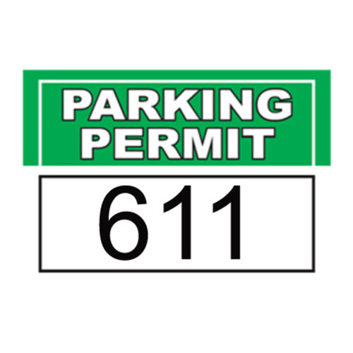 Stock Bumper/Outside Window Decal Permits Thumbnail