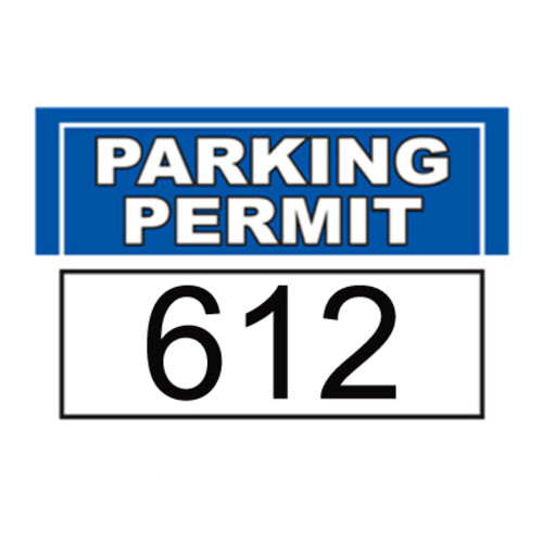 Stock Bumper/Outside Window Decal Permits Thumbnail