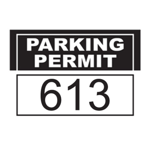 Stock Bumper/Outside Window Decal Permits Thumbnail