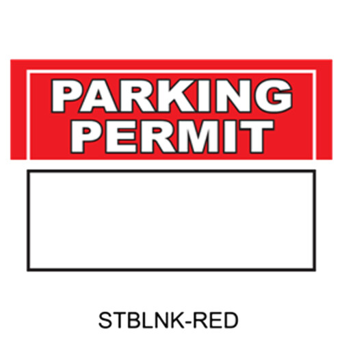 Write-On Blank Parking Permits Thumbnail
