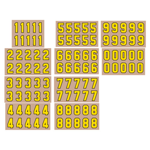 2 Color Single Digit Die-Cut Number Thumbnail