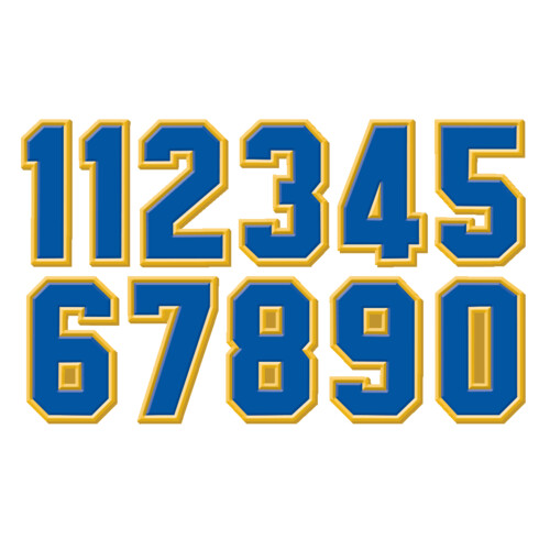 3-D Raised Numbers Thumbnail