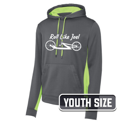 Sport Tek Wick ® Fleece Colorblock Hooded Youth Pullover Thumbnail