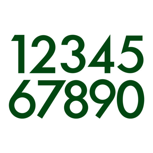Custom 1c Die-Cut Numbers Thumbnail