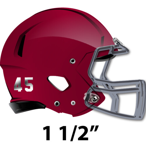 Chrome 1 1/2" 1 Color Die-Cut Number Set Thumbnail