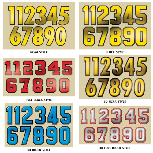 Chrome 2 Color Die-Cut Number Set Thumbnail