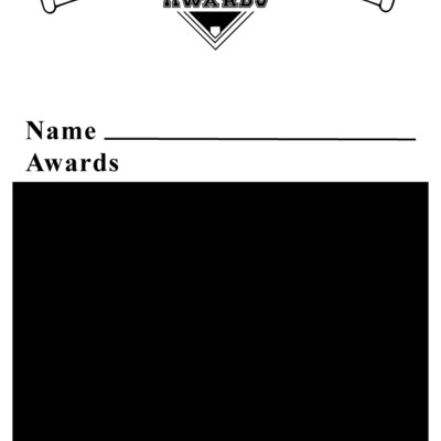 Baseball Award Board SOLID Thumbnail