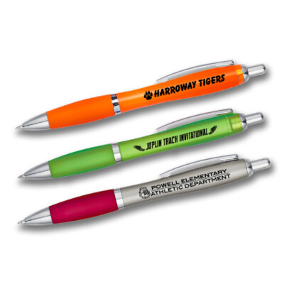 Satin Pen with Rubberized Grip Thumbnail