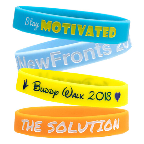 1/2" Ink Injected Silicone Wristband Thumbnail